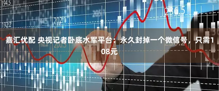 嘉汇优配 央视记者卧底水军平台：永久封掉一个微信号，只需108元